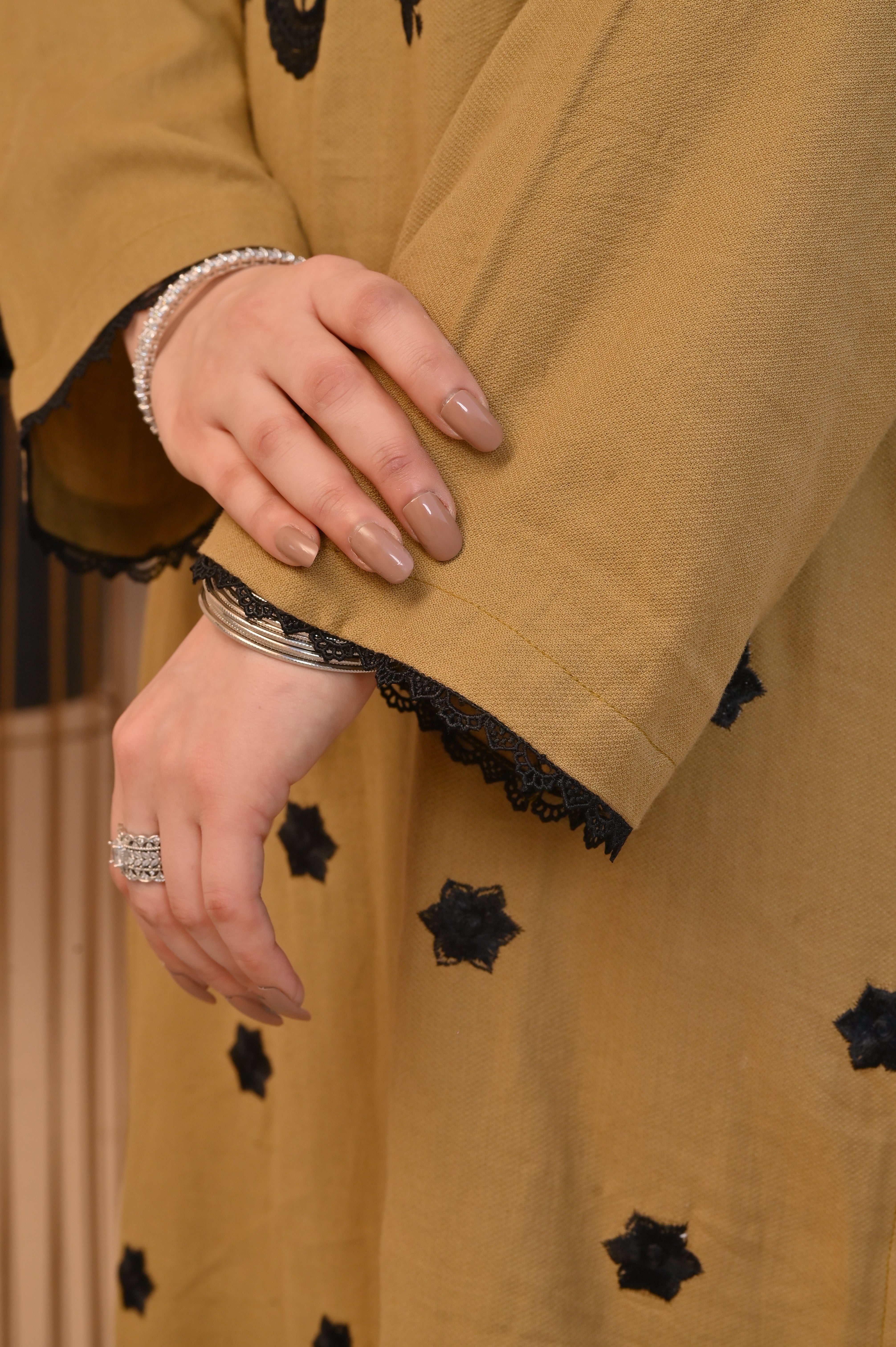 2 Pc Embroidered stitched | Olive Brown