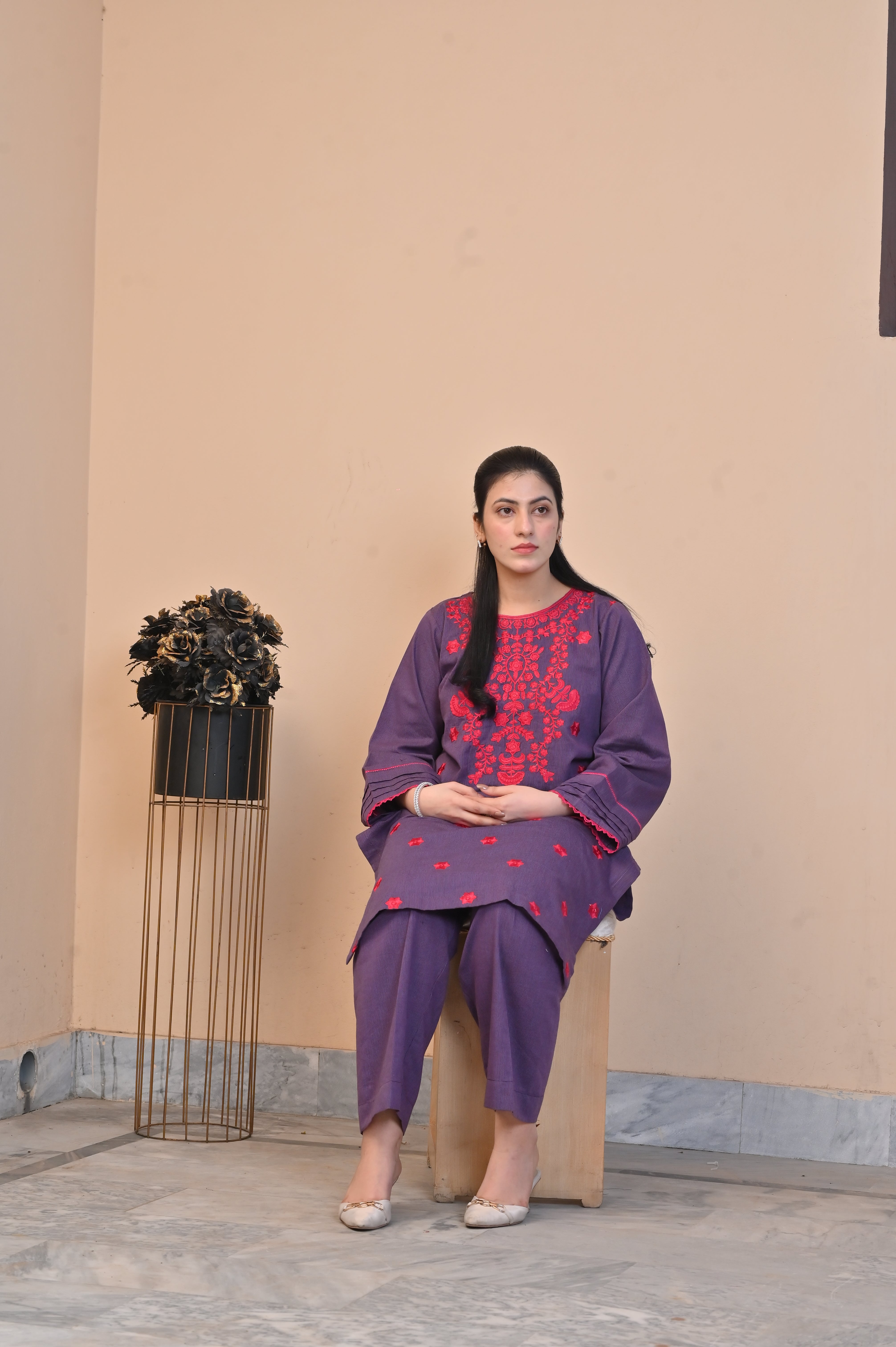 2 Pc Embroidered Stitched | PLUM