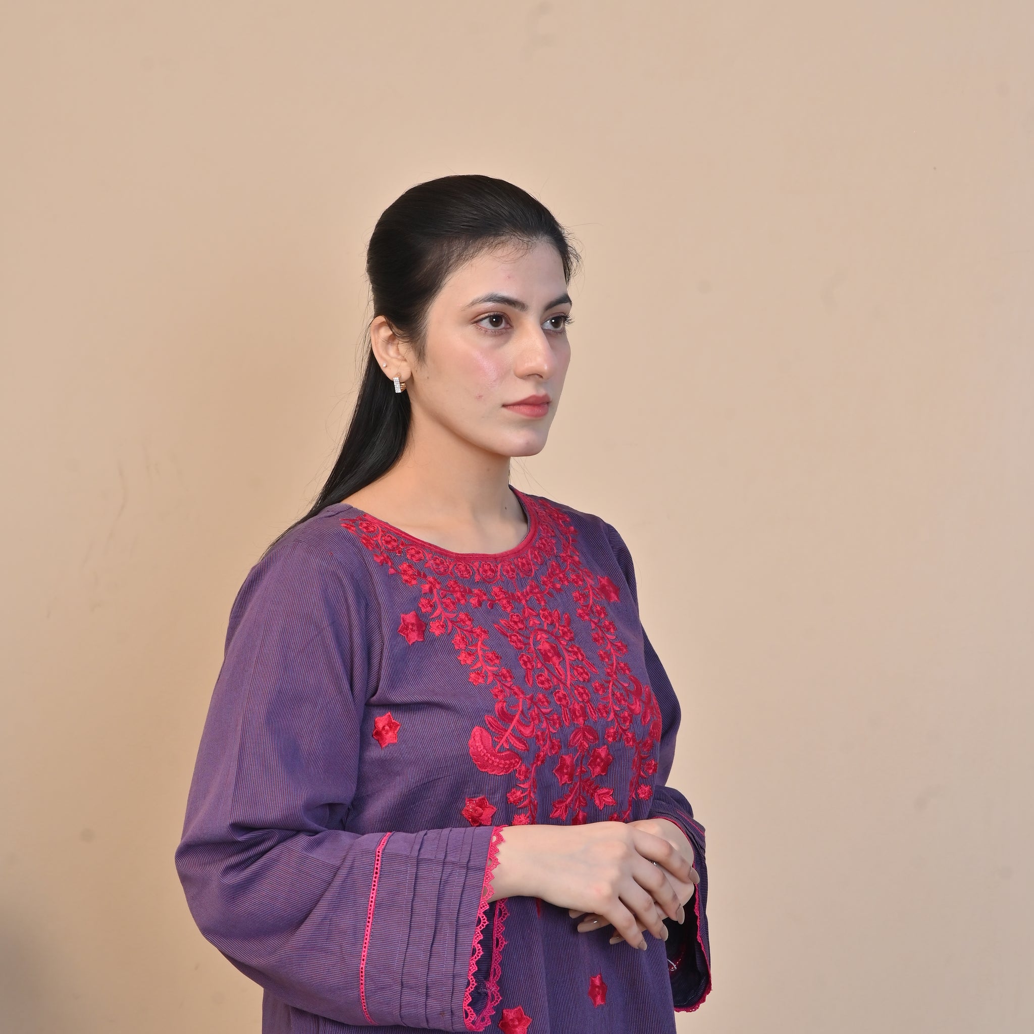 2 Pc Embroidered Stitched | PLUM