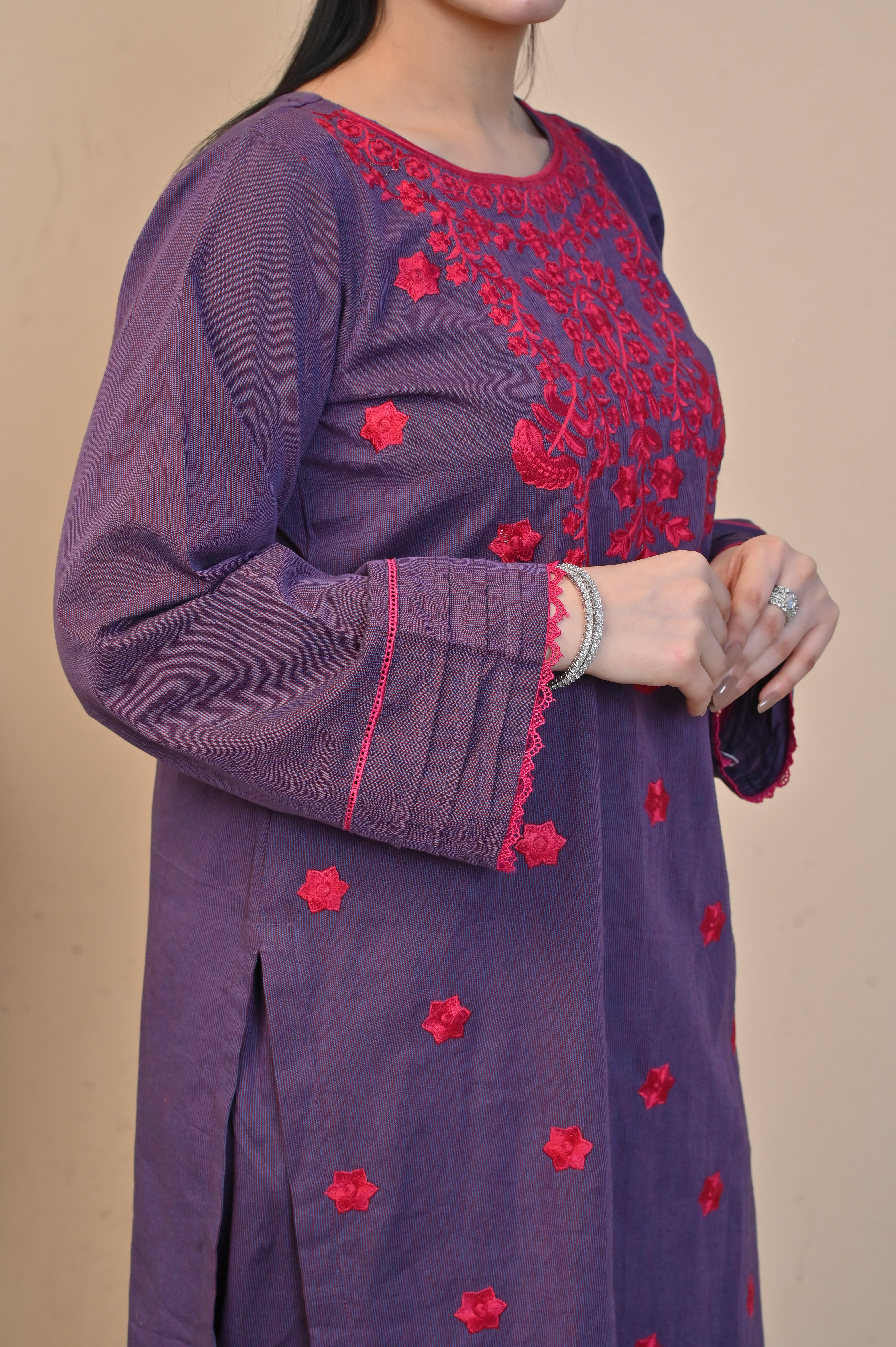 2 Pc Embroidered Stitched | PLUM