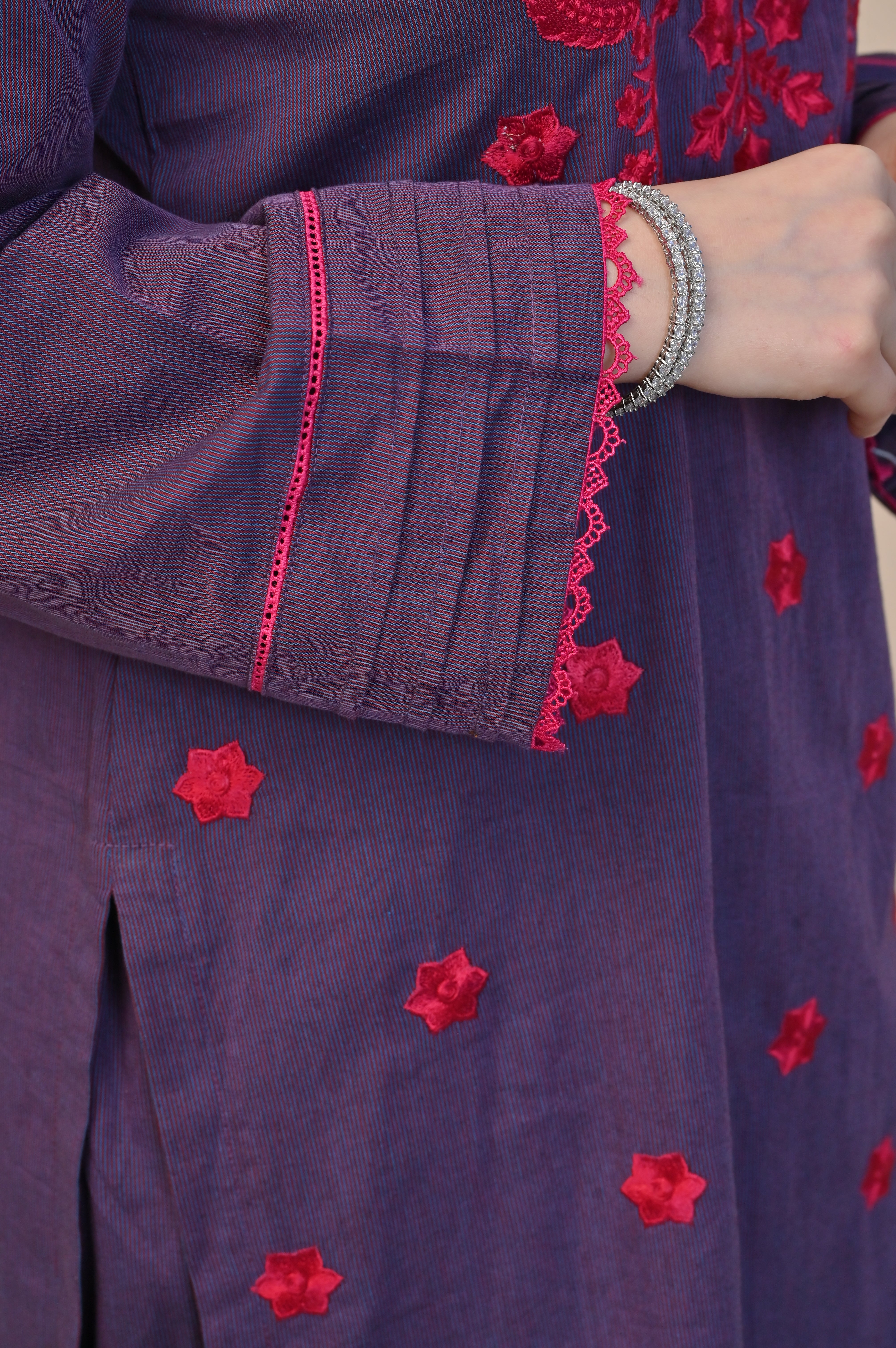 2 Pc Embroidered Stitched | PLUM